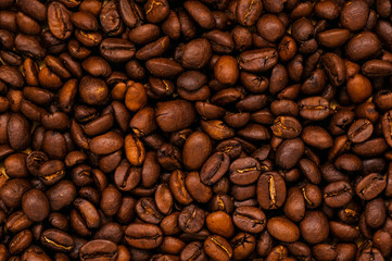 roasted coffee beans, can be used as a background
