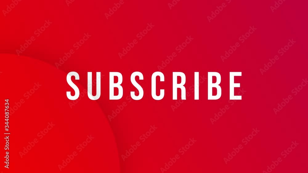 Aufkleber youtube subscribe button animation text motion