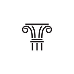 Column Logo Template vector symbol