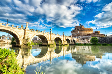 Saint Angelo Castle on a Sunny Day, Castel Sant Angelo in Rome