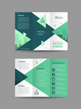 Business Tri-fold Brochure Design | Three Folded Flyer | Handout Design | Folded brochure Design