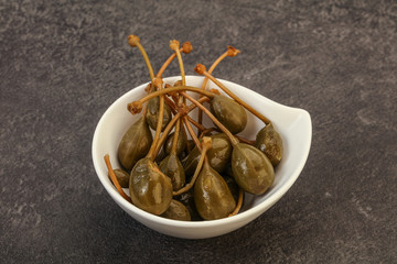 Caper berries in the bowl