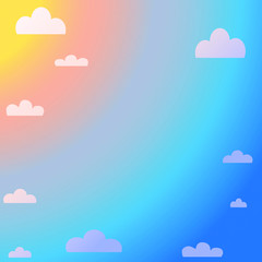 seamless pattern with clouds