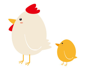 鶏　イラスト　ひよこ