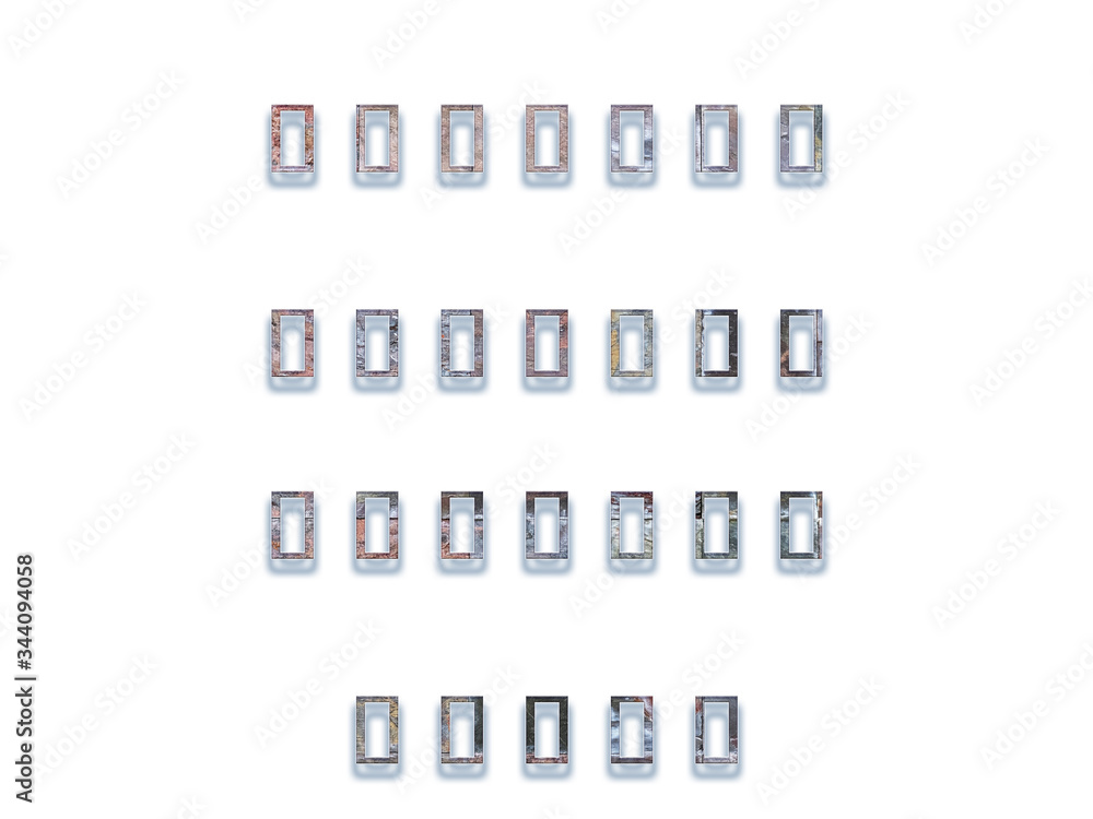 Poster qr code on the screen of the computer on white background