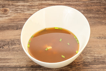 Japanese tradtitional Miso soup with tofu