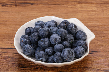 Sweet fresh juicy blueberries heap