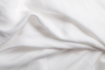 Smooth white silk fabric texture. Abstract background