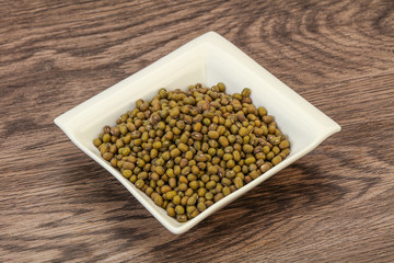 Vegetarian cuisine - dry green lentil