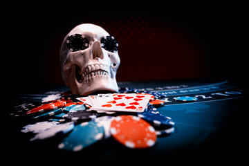 Casino Black Jack table