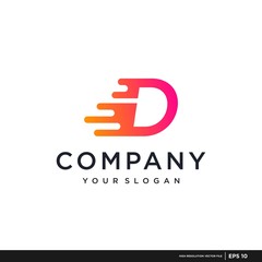 vector logo with a modern, unique, and clean rocket shape, technology, brand, company