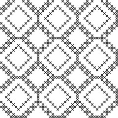 Imitation of cross stitch. Seamless geometric pattern. Background for cover, textile, wrapping paper, other design
