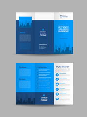Business Tri-fold Brochure Design | Three Folded Flyer | Handout Design | Folded brochure Design