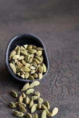  Cumin spice background. Aromatic herb and Spicy Seasoning for cooking concept.Copy space