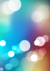 Abstract bokeh lights on colorful background