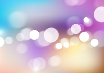 Bokeh lights on blurred colors background