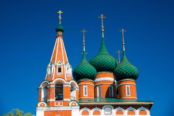 The church of Archangel Michael in Yaroslavl. Golden ring, Russia. - 344099819