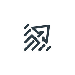 Paper plane logo icon vector template