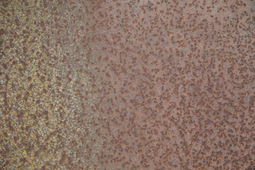old metal with rust spots 