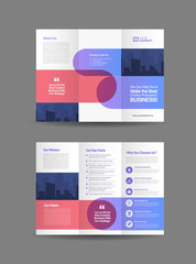 Business Tri-fold Brochure Design | Three Folded Flyer | Handout Design | Folded brochure Design
