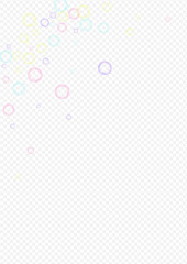 Blue Soap Bubble Effect Transparent Background. 