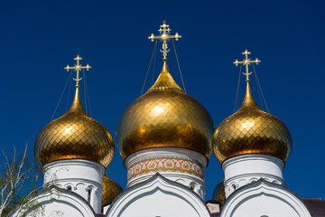 Golden domes of the russian orthodox church