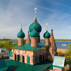 Church of St. John Chrysostom in Yaroslavl. Golden ring, Russia.
