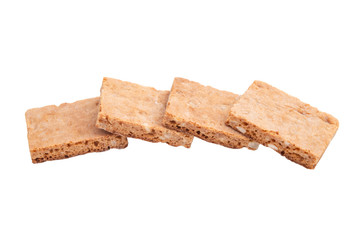 Swiss basil gingerbread cookies isolated on the white