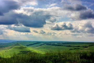 Fototapeta premium landscape with clouds