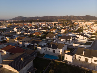 Beautiful aerial vibrant view of Esposende in Portugal. 