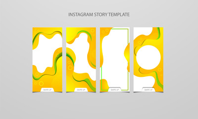 abstract fluid instagram story template