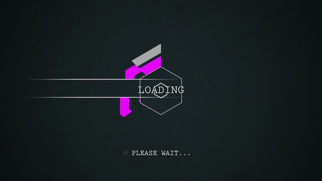 please wait loading screen animation loop - retro style