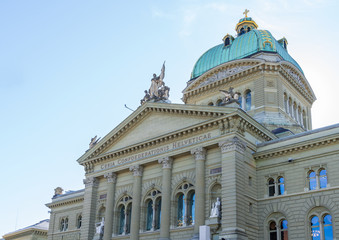 Fototapeta na wymiar Swiss Federal Assembly and the Federal Council building, Bern