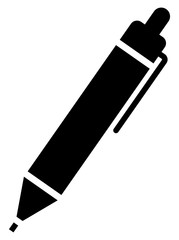メモアイコン_シャーペンのシルエット