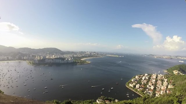 view of the urca hill in Rio de Janeiro.