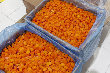 frozen carrot in a box