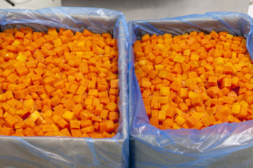 frozen carrot in a box