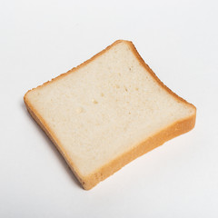 sliced bread isolated on white background