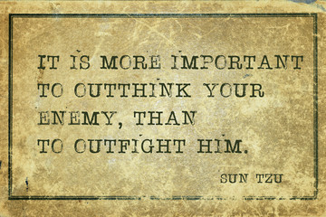 outthink enemy Sun Tzu