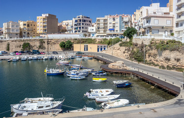 Mediterranean harbor in Ametlla del Mar, Catalonia, Spain. Ametlla del Mar.