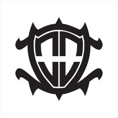 OO Logo monogram isolated with frame shield shape design template