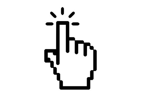 Hand Cursor Icon Vektor Grafik Design