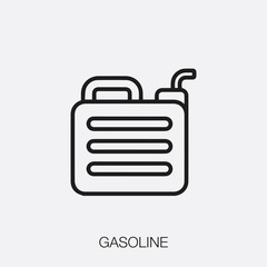 gasoline icon vector sign symbol