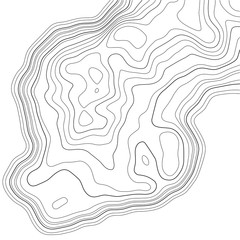 Contour topographic map. Geographic grid map background. Vector illustration.