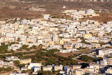 Trivosalos village seen from Plaka, Milos island