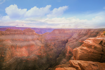 Grand Canyon with clouds and sky , National Park , USA
