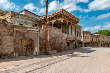 Historical Gesi Houses in Kayseri City. Gesi, Kayseri - Turkey.In the east of Cappadocia lies Kayseri, the city known as Caesarea in Roman times. As with many human settlements in Anatolia.