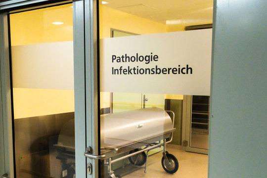 Eingang zum Bereich der Pathologie