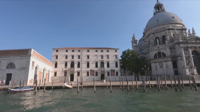 BOAT TRAVEL - Basilica Di Santa Maria della Salute, is a Roman Catholic church and minor basilica located at Punta della Dogana in the Dorsoduro sestiere of Venice, Italy.