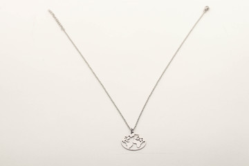 Mini Coin World Necklace Welthalsektte No Brand Halskette Jewelry World Necklace  Gold Rose Gold...